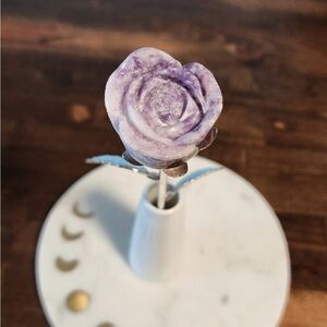 Silver Lepidolite Rose